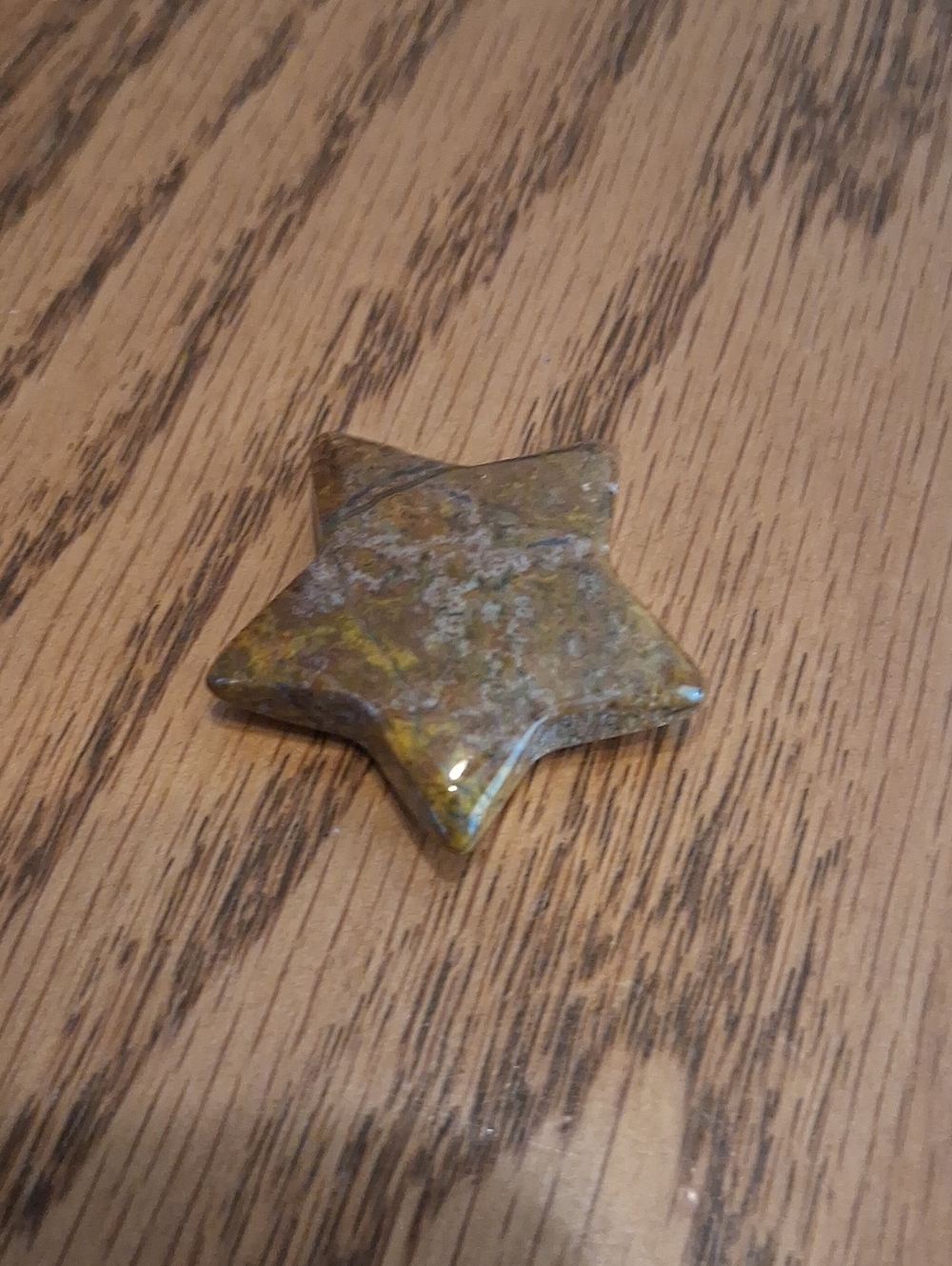 Polished Star Shaped Ocean Jasper Stone